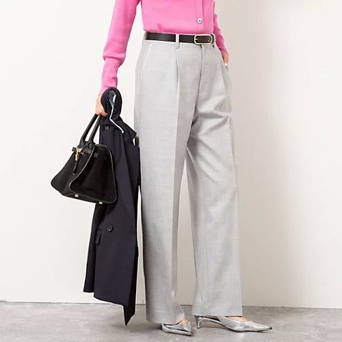 【ノーリーズ/NOLLEY'S】のフラノセミワイドパンツ 人気、トレンドファッション・服の通販 founy(ファニー) 　ファッション　Fashion　レディースファッション　Fashion for Women　パンツ　Pants & Trousers　2025年　2025　2025-2026秋冬・A/W　Autumn/Winter 2025–26 AW25–26　サテン　Satin, Glossy Fabric　ストレッチ　Stretch, Stretchy Fabric　スニーカー　Sneakers, Trainers　センター　Center, Center Line　ポケット　Pocket, Pocket Detail　ワイド　Wide, Wide Fit　人気　Popular, Best Seller　冬　Winter / This Winter　ビジネス 仕事 通勤　Business / Work / Commuting　 other-1|ID: prp329100004708181 ipo3291000000034005912