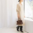 【ノーリーズソフィー/NOLLEY'S sophi】の【WEB限定】ウォッシャブルラメ総針Vネックコクーンワンピース ベージュ|ID: prp329100004708183 ipo3291000000034005923