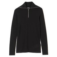 【ジル サンダー/JIL SANDER】のT-SHIRT 021 TN LS W/ZIP 人気、トレンドファッション・服の通販 founy(ファニー) ファッション Fashion レディースファッション Fashion for Women トップス・カットソー Cut & Sew Tops シャツ・ブラウス・オフィスカジュアル Elegant Blouses & Button-Ups ロングTシャツ・Tシャツ Longline T-Shirts & Tees 2025年 2025 2025-2026秋冬・A/W Autumn/Winter 2025–26 AW25–26 ジップ Zip, Zipper ハイネック High Neck, Mock Neck フィット Fit, Slim Fit |ID:prp329100004709224