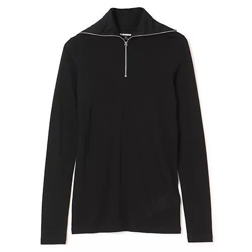 【ジル サンダー/JIL SANDER】のT-SHIRT 021 TN LS W/ZIP インテリア・キッズ・メンズ・レディースファッション・服の通販 founy(ファニー) https://founy.com/ ファッション Fashion レディースファッション Fashion for Women トップス・カットソー Cut & Sew Tops シャツ・ブラウス・オフィスカジュアル Elegant Blouses & Button-Ups ロングTシャツ・Tシャツ Longline T-Shirts & Tees 2025年 2025 2025-2026秋冬・A/W Autumn/Winter 2025–26 AW25–26 ジップ Zip, Zipper ハイネック High Neck, Mock Neck フィット Fit, Slim Fit |ID: prp329100004709224 ipo3291000000035316715