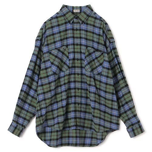 【アンスクリア/INSCRIRE】のFlannel Loose Fit Shirt インテリア・キッズ・メンズ・レディースファッション・服の通販 founy(ファニー) 　ファッション　Fashion　レディースファッション　Fashion for Women　トップス・カットソー　Cut & Sew Tops　シャツ・ブラウス・オフィスカジュアル　Elegant Blouses & Button-Ups　ロングTシャツ・Tシャツ　Longline T-Shirts & Tees　2025年　2025　2025-2026秋冬・A/W　Autumn/Winter 2025–26 AW25–26　マニッシュ　Mannish, Boyish　洗える　Machine Washable　BLUE CHECK|ID: prp329100004709227 ipo3291000000034015776