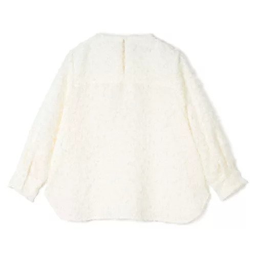 【シンメ/SINME】のシャギーブラウス 人気、トレンドファッション・服の通販 founy(ファニー) 　ファッション　Fashion　レディースファッション　Fashion for Women　トップス・カットソー　Cut & Sew Tops　シャツ・ブラウス・オフィスカジュアル　Elegant Blouses & Button-Ups　スリット　Slit, Slit Detail　デニム　Denim, Jeans Material　ラウンド　Round, Round Neck　洗える　Machine Washable　other-3|ID: prp329100004709229 ipo3291000000034015792