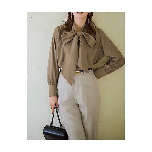 【エムセブンデイズ/M7days】のボウタイブラウス 人気、トレンドファッション・服の通販 founy(ファニー) 　ファッション　Fashion　レディースファッション　Fashion for Women　トップス・カットソー　Cut & Sew Tops　シャツ・ブラウス・オフィスカジュアル　Elegant Blouses & Button-Ups　タイプライター　Typewriter Fabric, Crisp Cotton　リボン　Ribbon, Bow　洗える　Machine Washable　other-2|ID: prp329100004709231 ipo3291000000034015806