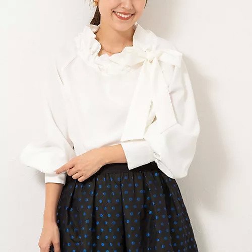 【ノーリーズ/NOLLEY'S】のウォッシャブル衿ギャザーリボンブラウス インテリア・キッズ・メンズ・レディースファッション・服の通販 founy(ファニー) https://founy.com/ ファッション Fashion レディースファッション Fashion for Women トップス・カットソー Cut & Sew Tops シャツ・ブラウス・オフィスカジュアル Elegant Blouses & Button-Ups 2025年 2025 2025-2026秋冬・A/W Autumn/Winter 2025–26 AW25–26 ウォッシャブル Machine Washable カフス Cuff Design ストレッチ Stretch, Stretchy Fabric メランジ Melange, Mixed Yarn リボン Ribbon, Bow ビジネス 仕事 通勤 Business / Work / Commuting |ID: prp329100004709235 ipo3291000000034308964
