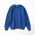 【スローン/SLOANE】の【HAPPY PLUS STORE 水晶玉子】12G天竺 ダブルフェイスクルーネック ブルー|ID:prp329100004709255