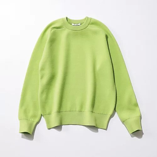【スローン/SLOANE】の【HAPPY PLUS STORE 水晶玉子】12G天竺 ダブルフェイスクルーネック インテリア・キッズ・メンズ・レディースファッション・服の通販 founy(ファニー) 　ファッション　Fashion　レディースファッション　Fashion for Women　コラボ　Collaboration, Collab　シンプル　Simple, Minimal　ダブル　Double, Double-Breasted　フェイス　Face, Facial Design　ベーシック　Basic, Essential　エレガント 上品　Elegant　ライトグリーン|ID: prp329100004709255 ipo3291000000034016020