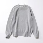 【スローン/SLOANE】の【HAPPY PLUS STORE 水晶玉子】12G天竺 ダブルフェイスクルーネック ライトグレー|ID:prp329100004709255