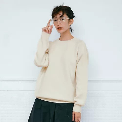 【スローン/SLOANE】の【HAPPY PLUS STORE 水晶玉子】12G天竺 ダブルフェイスクルーネック 人気、トレンドファッション・服の通販 founy(ファニー) 　ファッション　Fashion　レディースファッション　Fashion for Women　コラボ　Collaboration, Collab　シンプル　Simple, Minimal　ダブル　Double, Double-Breasted　フェイス　Face, Facial Design　ベーシック　Basic, Essential　エレガント 上品　Elegant　other-3|ID: prp329100004709255 ipo3291000000034016036