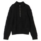 【フォトコピュー/PHOTOCOPIEU】のHALF-ZIP SWEATER BLACK|ID:prp329100004709259