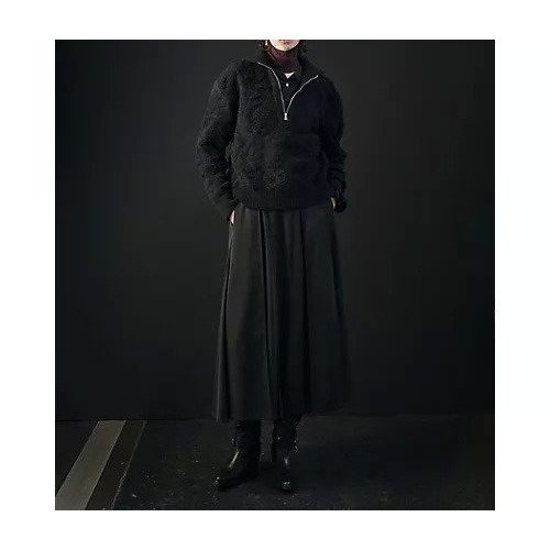 【フォトコピュー/PHOTOCOPIEU】のHALF-ZIP SWEATER 人気、トレンドファッション・服の通販 founy(ファニー) 　ファッション　Fashion　レディースファッション　Fashion for Women　トップス・カットソー　Cut & Sew Tops　レディースパーカー・カジュアルフーディー　Casual Hoodies & Sweatshirts　スウェット・クルーネックトップス　Sweatshirts & Crewnecks / Relaxed Fit Sweat Tops　2025年　2025　2025-2026秋冬・A/W　Autumn/Winter 2025–26 AW25–26　ハイネック　High Neck, Mock Neck　レース　Lace, Lace Fabric　A/W・秋冬　Autumn/Winter　other-3|ID: prp329100004709259 ipo3291000000034992025