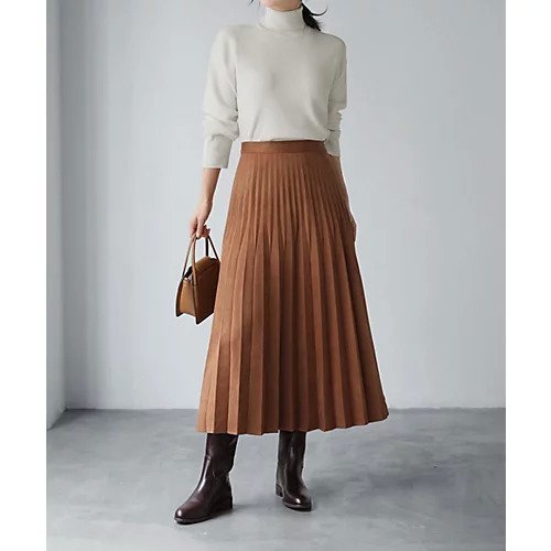 【スタイルデリ/STYLE DELI】のフェイクスエードプリーツスカート 人気、トレンドファッション・服の通販 founy(ファニー) 　ファッション　Fashion　レディースファッション　Fashion for Women　スカート　Skirts　プリーツスカート / 上品フェミニンスタイル　Pleated Skirts　イエロー　Yellow　オレンジ　Orange　切替　Switching, Contrast Panel　ストーン　Stone, Gem-Like　スリット　Slit, Slit Detail　ダメージ　Distressed, Destroyed　定番　Standard, Basic Item　バランス　Balance, Style Balance　プリーツ　Pleats, Pleated　ポケット　Pocket, Pocket Detail　ループ　Loop, Loop Knit　ロング　Long, Long-Length　A/W・秋冬　Autumn/Winter　おすすめ　Recommended / Our Picks　エレガント 上品　Elegant　other-2|ID: prp329100004709272 ipo3291000000034016130