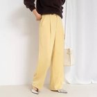 【ノーリーズソフィー/NOLLEY'S sophi】の【一部WEB限定サイズ】ウォッシャブルブライトダブルクロスセミワイドパンツ イエロー|ID: prp329100004709279 ipo3291000000034016180