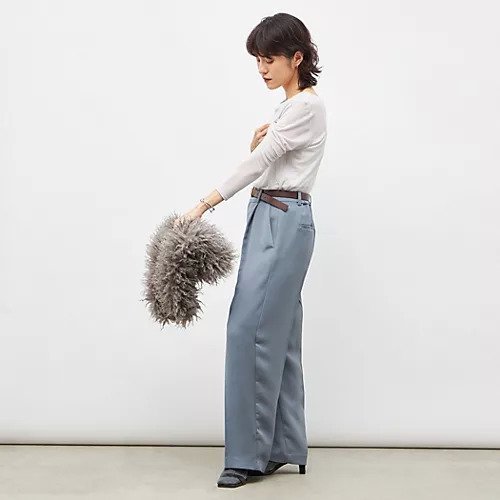 【ノーリーズソフィー/NOLLEY'S sophi】の【一部WEB限定サイズ】ウォッシャブルブライトダブルクロスセミワイドパンツ 人気、トレンドファッション・服の通販 founy(ファニー) 　ファッション　Fashion　レディースファッション　Fashion for Women　パンツ　Pants & Trousers　2025年　2025　2025-2026秋冬・A/W　Autumn/Winter 2025–26 AW25–26　フロント　Front, Front Design　other-3|ID: prp329100004709279 ipo3291000000034016184