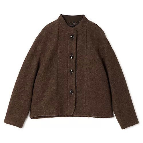 【シンメ/SINME】のシェットランドウールジャケット インテリア・キッズ・メンズ・レディースファッション・服の通販 founy(ファニー) 　ファッション　Fashion　レディースファッション　Fashion for Women　アウター　Coat / Outerwear Collection　レディースジャケット・軽アウター　Jackets　レオパード　Leopard, Animal Print　ブラウン|ID: prp329100004709324 ipo3291000000034090845