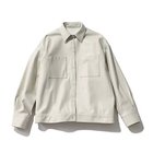 【スアデオ/suadeo】の【亀恭子さんコラボ】レザー風ジャケット 人気、トレンドファッション・服の通販 founy(ファニー) ファッション Fashion レディースファッション Fashion for Women アウター Coat / Outerwear Collection レディースジャケット・軽アウター Jackets インナー Innerwear 洗える Machine Washable コラボ Collaboration, Collab ジャケット Jacket, Outerwear スラックス Slacks, Dress Pants ダウン Down, Puffer ポケット Pocket, Pocket Detail モノトーン Monotone, Black and White エレガント 上品 Elegant thumbnail アイボリー|ID: prp329100004709326 ipo3291000000034016556