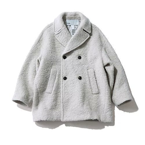 【ティッカ/TICCA】のループウールピーコート 人気、トレンドファッション・服の通販 founy(ファニー) 　ファッション　Fashion　レディースファッション　Fashion for Women　アウター　Coat / Outerwear Collection　コート・ロングコート・ピーコート　Long Coats, Peacoats & More　バランス　Balance, Style Balance　フィット　Fit, Slim Fit　ポケット　Pocket, Pocket Detail　ループ　Loop, Loop Knit　別注　Limited Edition, Custom Order　 other-1|ID: prp329100004709336 ipo3291000000034016632