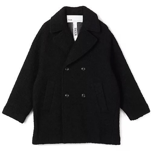【ティッカ/TICCA】のループウールピーコート インテリア・キッズ・メンズ・レディースファッション・服の通販 founy(ファニー) 　ファッション　Fashion　レディースファッション　Fashion for Women　アウター　Coat / Outerwear Collection　コート・ロングコート・ピーコート　Long Coats, Peacoats & More　バランス　Balance, Style Balance　フィット　Fit, Slim Fit　ポケット　Pocket, Pocket Detail　ループ　Loop, Loop Knit　別注　Limited Edition, Custom Order　【HPS別注】black|ID: prp329100004709336 ipo3291000000034058711