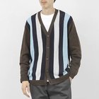 【ノーリーズ グッドマン/NOLLEY'S goodman / MEN】のウォッシャブル 抗菌加工 フロントストライプ 7Gカーディガン 25AW ブラウン|ID: prp329100004709356 ipo3291000000034016804
