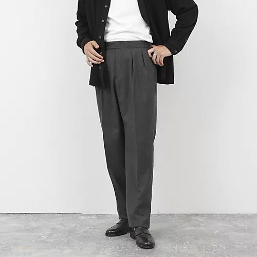 【ノーリーズ グッドマン/NOLLEY'S goodman / MEN】のSOLOTEX ストレッチサキソニー NSN2タックスラックス 25AW インテリア・キッズ・メンズ・レディースファッション・服の通販 founy(ファニー) ファッション Fashion メンズファッション Fashion for Men ジャケット Jacket, Outerwear ストレッチ Stretch, Stretchy Fabric スラックス Slacks, Dress Pants スリム Slim, Slim Fit ループ Loop, Loop Knit ワイド Wide, Wide Fit おすすめ Recommended / Our Picks ビジネス 仕事 通勤 Business / Work / Commuting 2025年 2025 2025-2026秋冬・A/W Autumn/Winter 2025–26 AW25–26 チャコールグレー|ID: prp329100004709368 ipo3291000000034241405