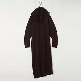 【イレーヴ/YLEVE】 【五明裕子さんセレクト】ULTRAFINE MERINO WOOL MILLED KN OP人気、トレンドファッション・服の通販 founy(ファニー) ファッション Fashion レディースファッション Fashion for Women ワンピース Dresses ストール Stole, Wrap ドレス Dress, One-Piece ドレープ Drape, Draping Fabric |ID:prp329100004709533