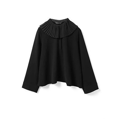 【ミズイロ インド/mizuiro ind】のプリーツカラーシャツプルオーバー インテリア・キッズ・メンズ・レディースファッション・服の通販 founy(ファニー) ファッション Fashion レディースファッション Fashion for Women トップス・カットソー Cut & Sew Tops シャツ・ブラウス・オフィスカジュアル Elegant Blouses & Button-Ups カジュアルプルオーバー・ニットトップス Pullovers & Knit Tops / Casual Pullovers インナー Innerwear エレガント 上品 Elegant オケージョン Occasion Wear プリーツ Pleats, Pleated ポロシャツ Polo Shirt, Collared Tee ブラックA|ID: prp329100004710700 ipo3291000000035904829