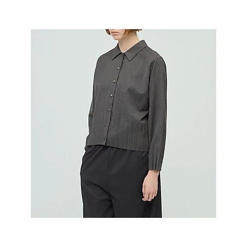 【ミズイロ インド/mizuiro ind】のプリーツヘムシャツ 人気、トレンドファッション・服の通販 founy(ファニー) ファッション Fashion レディースファッション Fashion for Women トップス・カットソー Cut & Sew Tops シャツ・ブラウス・オフィスカジュアル Elegant Blouses & Button-Ups ジャケット Jacket, Outerwear プリーツ Pleats, Pleated ベスト Vest, Waistcoat エレガント 上品 Elegant 夏 Summer 秋 Autumn other-2|ID: prp329100004710702 ipo3291000000035904881