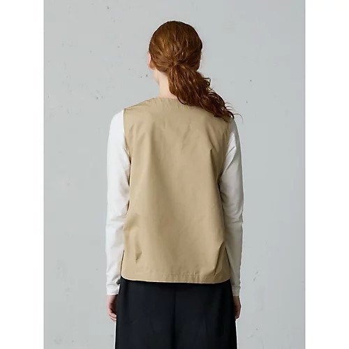 【ミディウミ/MidiUmi】のコクーン型ワークベスト 人気、トレンドファッション・服の通販 founy(ファニー) 　ファッション　Fashion　レディースファッション　Fashion for Women　アウター　Coat / Outerwear Collection　トップス・カットソー　Cut & Sew Tops　ベスト&ジレ / 重ね着スタイル　Vests & Gilets　コクーン　Cocoon, Cocoon Silhouette　シンプル　Simple, Minimal　パターン　Pattern, Design Print　フロント　Front, Front Design　ベスト　Vest, Waistcoat　ポケット　Pocket, Pocket Detail　ワーク　Workwear, Utility Style　other-3|ID: prp329100004710719 ipo3291000000035904782