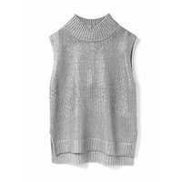 【ミズイロ インド/mizuiro ind】の箔プリントハイネックベスト 人気、トレンドファッション・服の通販 founy(ファニー) ファッション Fashion レディースファッション Fashion for Women アウター Coat / Outerwear Collection トップス・カットソー Cut & Sew Tops ベスト&ジレ / 重ね着スタイル Vests & Gilets スリット Slit, Slit Detail プリント Print, Printed Pattern ベーシック Basic, Essential ラグジュアリー Luxury, Elegant |ID:prp329100004710721