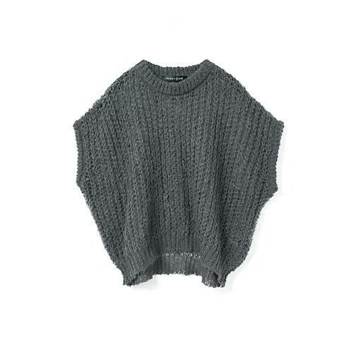 【ミズイロ インド/mizuiro ind】のヘアリーコクーンワイドベスト インテリア・キッズ・メンズ・レディースファッション・服の通販 founy(ファニー) 　ファッション　Fashion　レディースファッション　Fashion for Women　アウター　Coat / Outerwear Collection　トップス・カットソー　Cut & Sew Tops　ベスト&ジレ / 重ね着スタイル　Vests & Gilets　ベスト　Vest, Waistcoat　人気　Popular, Best Seller　今季　This Season, Current Season　洗える　Machine Washable　チャコールグレー|ID: prp329100004710724 ipo3291000000035904996