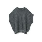 【ミズイロ インド/mizuiro ind】のヘアリーコクーンワイドベスト チャコールグレー|ID: prp329100004710724 ipo3291000000036319062