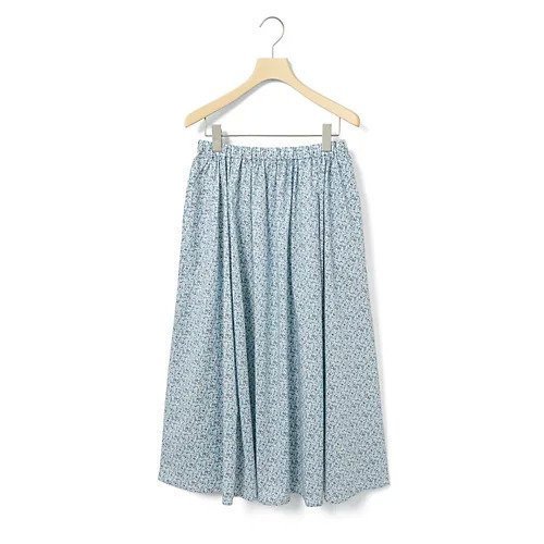 【ミディウミ/MidiUmi】のリバティフレアスカート 人気、トレンドファッション・服の通販 founy(ファニー) 　ファッション　Fashion　レディースファッション　Fashion for Women　スカート　Skirts　Aライン・フレアスカート　A-Line & Flared Skirts　アクリル　Acrylic Material　シルク　Silk, 100% Silk　ペチコート　Petticoat, Underskirt　ボタニカル　Botanical, Floral Pattern　リラックス　Relax, Relaxed Fit　 other-1|ID: prp329100004710728 ipo3291000000034027819