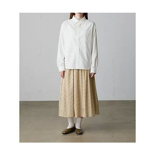 【ミディウミ/MidiUmi】のリバティフレアスカート インテリア・キッズ・メンズ・レディースファッション・服の通販 founy(ファニー) 　ファッション　Fashion　レディースファッション　Fashion for Women　スカート　Skirts　Aライン・フレアスカート　A-Line & Flared Skirts　アクリル　Acrylic Material　シルク　Silk, 100% Silk　ペチコート　Petticoat, Underskirt　ボタニカル　Botanical, Floral Pattern　リラックス　Relax, Relaxed Fit　ベージュ|ID: prp329100004710728 ipo3291000000034027823