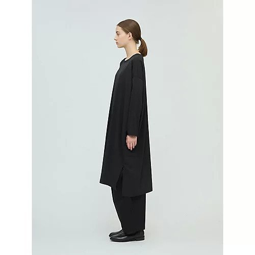 【ミズイロ インド/mizuiro ind】のクルーネックロングワンピース 人気、トレンドファッション・服の通販 founy(ファニー) 　ファッション　Fashion　レディースファッション　Fashion for Women　ワンピース　Dresses　カットソー　Cut and Sewn Top　シンプル　Simple, Minimal　スリット　Slit, Slit Detail　ボトム　Bottoms, Lower Wear　ロング　Long, Long-Length　夏　Summer　other-3|ID: prp329100004710746 ipo3291000000034027968