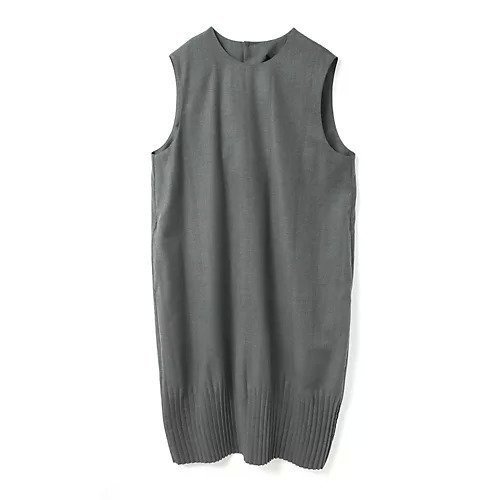 【ミズイロ インド/mizuiro ind】のプリーツヘムノースリーブワンピース インテリア・キッズ・メンズ・レディースファッション・服の通販 founy(ファニー) 　ファッション　Fashion　レディースファッション　Fashion for Women　ワンピース　Dresses　おすすめ　Recommended / Our Picks　オケージョン　Occasion Wear　ノースリーブ　Sleeveless, No-Sleeve　プリーツ　Pleats, Pleated　ベスト　Vest, Waistcoat　エレガント 上品　Elegant　夏　Summer　秋　Autumn　グレー|ID: prp329100004710749 ipo3291000000034027981