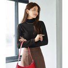 【スタイルデリ/STYLE DELI】のテクスチャーインナータートルトップス ブラック|ID:prp329100004712205