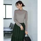 【スタイルデリ/STYLE DELI】のテクスチャーインナータートルトップス グレーミックス|ID:prp329100004712205