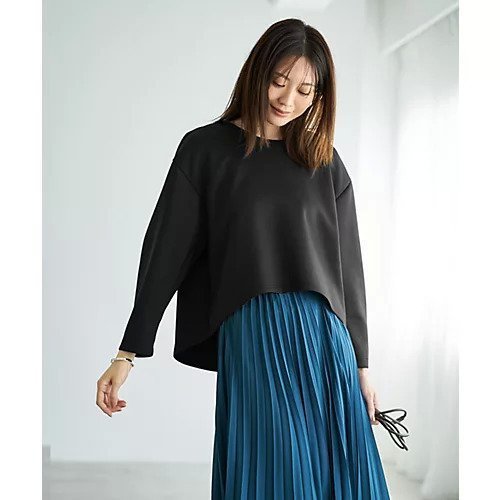 【スタイルデリ/STYLE DELI】の【Made in JAPAN】バナナスリーブダンボールトップス インテリア・キッズ・メンズ・レディースファッション・服の通販 founy(ファニー) 　ファッション　Fashion　レディースファッション　Fashion for Women　トップス・カットソー　Cut & Sew Tops　カットソー　Cut and Sewn Top　ショート　Short, Short Length　トレンド　Trend, Trending Now　定番　Standard, Basic Item　フォルム　Silhouette, Form　ポケット　Pocket, Pocket Detail　日本製　Made In Japan　夏　Summer　ブラック|ID: prp329100004712214 ipo3291000000034037272