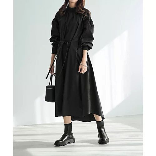 【スタイルデリ/STYLE DELI】の【LUXE】リブポイントロングワンピース インテリア・キッズ・メンズ・レディースファッション・服の通販 founy(ファニー) 　ファッション　Fashion　レディースファッション　Fashion for Women　ワンピース　Dresses　インナー　Innerwear　エレガント 上品　Elegant　春　Spring　ギャザー　Gathered, Ruffled　クール　Cool, Chic　ショルダー　Shoulder, Shoulder Strap　スタンド　Stand Collar, Upright Stand　スニーカー　Sneakers, Trainers　タイプライター　Typewriter Fabric, Crisp Cotton　ダメージ　Distressed, Destroyed　ドロップ　Drop Shoulder, Dropped Style　フォルム　Silhouette, Form　ペチコート　Petticoat, Underskirt　ポケット　Pocket, Pocket Detail　リボン　Ribbon, Bow　リュック　Backpack, Rucksack　ループ　Loop, Loop Knit　ロング　Long, Long-Length　おすすめ　Recommended / Our Picks　夏　Summer　ブラック|ID: prp329100004712216 ipo3291000000034037294
