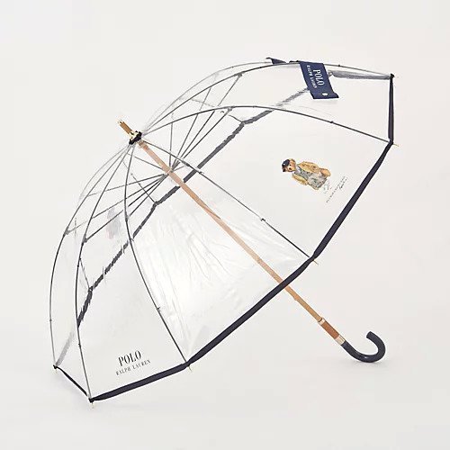 【ポロラルフローレン/POLO RALPH LAUREN】のTPU SEASONAL BEARビニール傘 インテリア・キッズ・メンズ・レディースファッション・服の通販 founy(ファニー) 　ファッション　Fashion　レディースファッション　Fashion for Women　レイングッズ・傘・晴雨兼用傘　Umbrellas & Rain Gear　アイビー　Ivy Pattern　エレガント 上品　Elegant　ニューヨーク　New York, NYC Style　プリント　Print, Printed Pattern　傘　Umbrella, Parasol　ネイビー|ID: prp329100004713043 ipo3291000000034046629