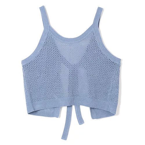 【プレインピープル/PLAIN PEOPLE】のモールニットキャミソール インテリア・キッズ・メンズ・レディースファッション・服の通販 founy(ファニー) 　ファッション　Fashion　レディースファッション　Fashion for Women　トップス・カットソー　Cut & Sew Tops　ニット　Knit Tops & Sweaters　キャミソール&ノースリーブ　Camisoles & Sleeveless Tops　キャミソール　Camisole, Spaghetti Strap Top　ベロア　Velour, Soft Velvet　メッシュ　Mesh, Net Fabric　洗える　Machine Washable　畦　Ribbed Knit　ブルー|ID: prp329100004714066 ipo3291000000034056945