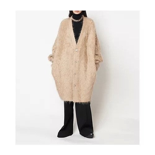 【ハルノブムラタ/HARUNOBUMURATA】のMICHELE 人気、トレンドファッション・服の通販 founy(ファニー) 　ファッション　Fashion　レディースファッション　Fashion for Women　2025年　2025　2025-2026秋冬・A/W　Autumn/Winter 2025–26 AW25–26　カーディガン　Cardigan, Knitwear　ビッグ　Big, Oversized　ベーシック　Basic, Essential　ロング　Long, Long-Length　other-3|ID: prp329100004714083 ipo3291000000035031965