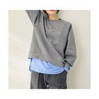 【エニー/ANY】のロゴ刺繍ダンボールトレーナー グレー|ID: prp329100004714092 ipo3291000000034057128