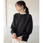 【エニー/ANY】のロゴ刺繍ダンボールトレーナー ブラック|ID: prp329100004714092 ipo3291000000034057129