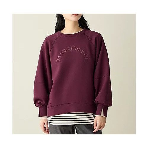 【エニー/ANY】のロゴ刺繍ダンボールトレーナー インテリア・キッズ・メンズ・レディースファッション・服の通販 founy(ファニー) ファッション Fashion レディースファッション Fashion for Women インナー Innerwear ストレッチ Stretch, Stretchy Fabric スリット Slit, Slit Detail デニム Denim, Jeans Material トレーナー Sweatshirt, Trainer ボトム Bottoms, Lower Wear ワンポイント One Point, Statement Accent おすすめ Recommended / Our Picks エレガント 上品 Elegant ワイン|ID: prp329100004714092 ipo3291000000034057131