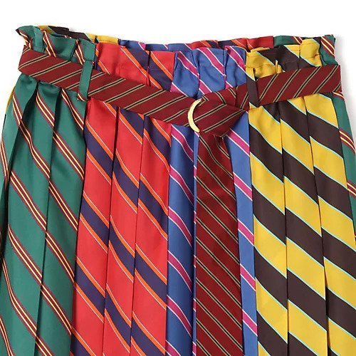 【ミュベール/MUVEIL】のネクタイプリーツスカート 人気、トレンドファッション・服の通販 founy(ファニー) 　ファッション　Fashion　レディースファッション　Fashion for Women　スカート　Skirts　プリーツスカート / 上品フェミニンスタイル　Pleated Skirts　2025年　2025　2025-2026秋冬・A/W　Autumn/Winter 2025–26 AW25–26　カラフル　Colorful Design　パッチワーク　Patchwork, Mixed Fabric　プリーツ　Pleats, Pleated　other-3|ID: prp329100004714097 ipo3291000000034941580