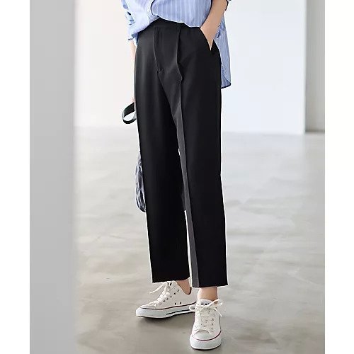 【エニー/ANY】の【6サイズ展開/洗濯機可/裏起毛/ウエストゴム/2WAYストレッチ】ウォームテーパードパンツ インテリア・キッズ・メンズ・レディースファッション・服の通販 founy(ファニー) 　ファッション　Fashion　レディースファッション　Fashion for Women　パンツ　Pants & Trousers　ストレッチ　Stretch, Stretchy Fabric　センター　Center, Center Line　定番　Standard, Basic Item　ピーチ　Peach, Soft Touch　ミックス　Mix, Mixed Style　リラックス　Relax, Relaxed Fit　楽ちん　Easy Fit, Comfortable　おすすめ　Recommended / Our Picks　ビジネス 仕事 通勤　Business / Work / Commuting　ブラック|ID: prp329100004714100 ipo3291000000034057203