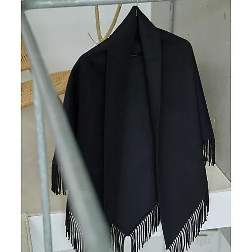 【ウィムガゼット/Whim Gazette】の【Christian AKS】Wool Fringe Stole インテリア・キッズ・メンズ・レディースファッション・服の通販 founy(ファニー) 　ファッション　Fashion　レディースファッション　Fashion for Women　シンプル　Simple, Minimal　ストール　Stole, Wrap　フリンジ　Fringe, Tassel　別注　Limited Edition, Custom Order　2025年　2025　2025-2026秋冬・A/W　Autumn/Winter 2025–26 AW25–26　ブラック|ID: prp329100004714116 ipo3291000000034057326