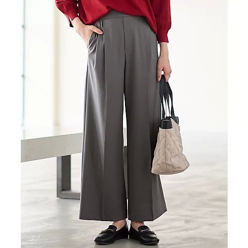 【エニー/ANY】の【6サイズ展開/洗濯機可/UVケア/ウエストゴム】イージーワイドパンツ インテリア・キッズ・メンズ・レディースファッション・服の通販 founy(ファニー) 　ファッション　Fashion　レディースファッション　Fashion for Women　パンツ　Pants & Trousers　ジャケット　Jacket, Outerwear　スウェット / スエット　Sweatshirt, Sweatwear　ストレッチ　Stretch, Stretchy Fabric　スニーカー　Sneakers, Trainers　バランス　Balance, Style Balance　フラット　Flat, Flat Shoes　リラックス　Relax, Relaxed Fit　おすすめ　Recommended / Our Picks　エレガント 上品　Elegant　グレー|ID: prp329100004714125 ipo3291000000034057398