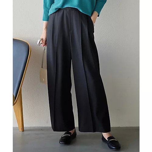 【エニー/ANY】の【6サイズ展開/洗濯機可/UVケア/ウエストゴム】イージーワイドパンツ インテリア・キッズ・メンズ・レディースファッション・服の通販 founy(ファニー) 　ファッション　Fashion　レディースファッション　Fashion for Women　パンツ　Pants & Trousers　ジャケット　Jacket, Outerwear　スウェット / スエット　Sweatshirt, Sweatwear　ストレッチ　Stretch, Stretchy Fabric　スニーカー　Sneakers, Trainers　バランス　Balance, Style Balance　フラット　Flat, Flat Shoes　リラックス　Relax, Relaxed Fit　おすすめ　Recommended / Our Picks　エレガント 上品　Elegant　ブラック|ID: prp329100004714125 ipo3291000000034057400