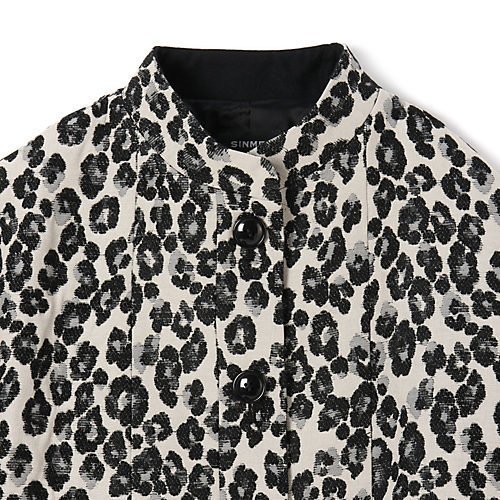 【シンメ/SINME】のレオパードジャケット 人気、トレンドファッション・服の通販 founy(ファニー) 　ファッション　Fashion　レディースファッション　Fashion for Women　アウター　Coat / Outerwear Collection　レディースジャケット・軽アウター　Jackets　なめらか　Smooth, Silky Texture　キュプラ　Cupro, Eco Fabric　ジャカード／ジャガード　Jacquard, Woven Pattern　ジャケット　Jacket, Outerwear　スタンド　Stand Collar, Upright Stand　チェック　Check, Plaid, Tartan　レオパード　Leopard, Animal Print　ロング　Long, Long-Length　other-3|ID: prp329100004714126 ipo3291000000034057414